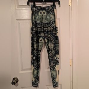 Blackmilk Dollar bill Leggings Sm